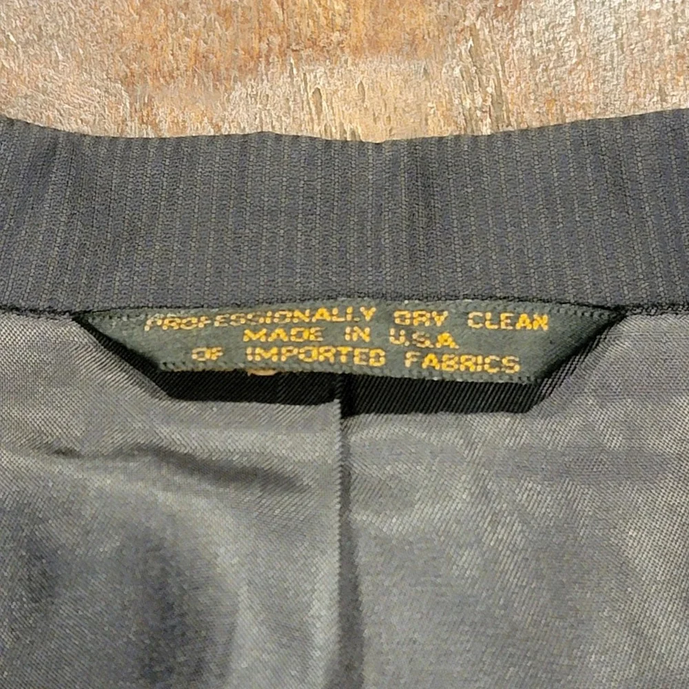 Vintage Lacrosse Blazer Men's Size 46 R Black Sport Coat Made‎ In USA Jacket